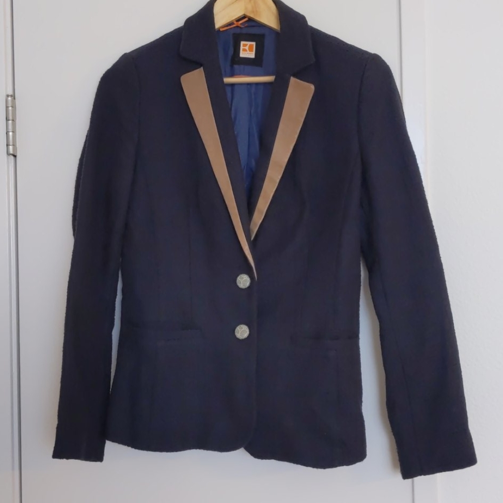 Navy Hugo boss cotton blazer size small or medium